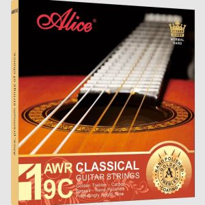 Alice AWR19C-N (Normal Tension Titanium Carbon Classical Guitar Strings (Concert))