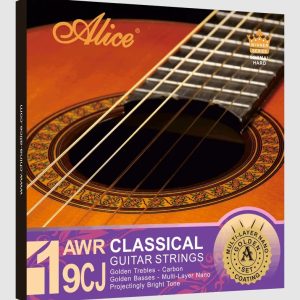 Alice AWR19CJ-N (Normal Tension Full Golden Carbon Classical Guitar Strings (Concert))